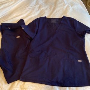 Navy Blue FIGS Scrubs (Set)